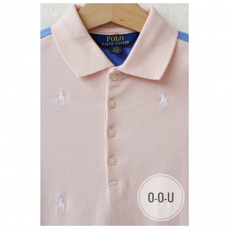 POLO RALPH LAUREN KIDS COLOR-BLOCKED PIQUE POLO DRESS