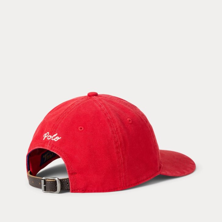 POLO RALPH LAUREN LOGO WASHED TWILL BALL CAP
