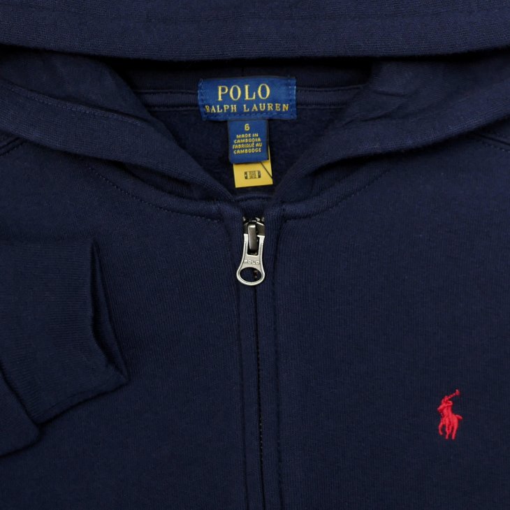 POLO RALPH LAUREN KIDS COTTON-BLEND-FLEECE HOODIE