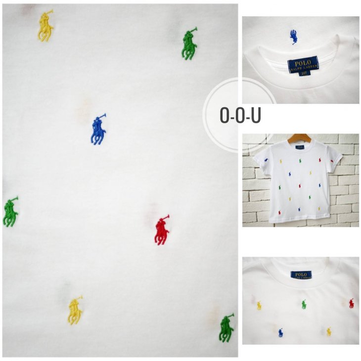 POLO RALPH LAUREN KIDS ALL-OVER POLO PONY T-SHIRT