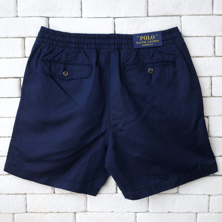POLO RALPH LAUREN 6INCH POLO PREPSTER LINEN-BLEND SHORT