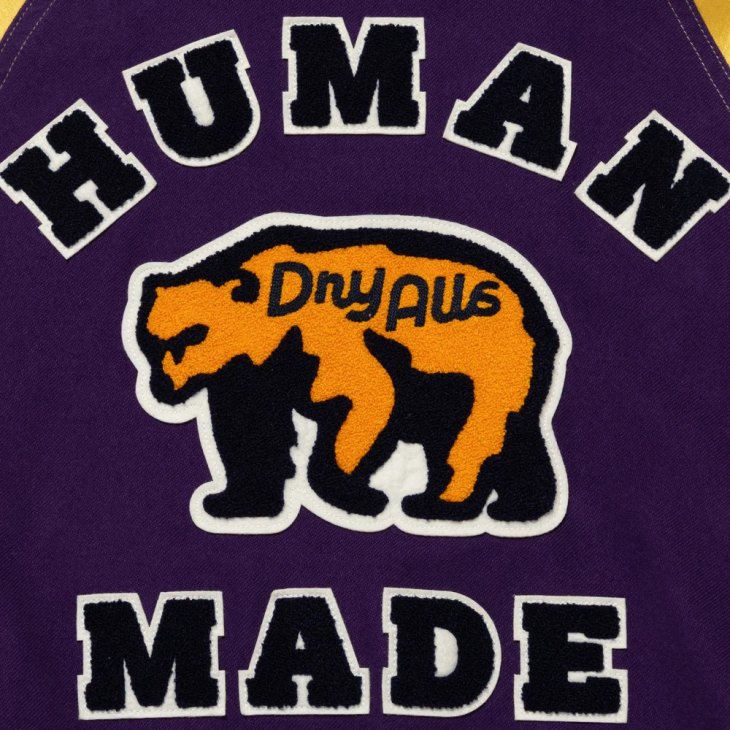 HUMAN MADE SATIN VARSITY JACKET