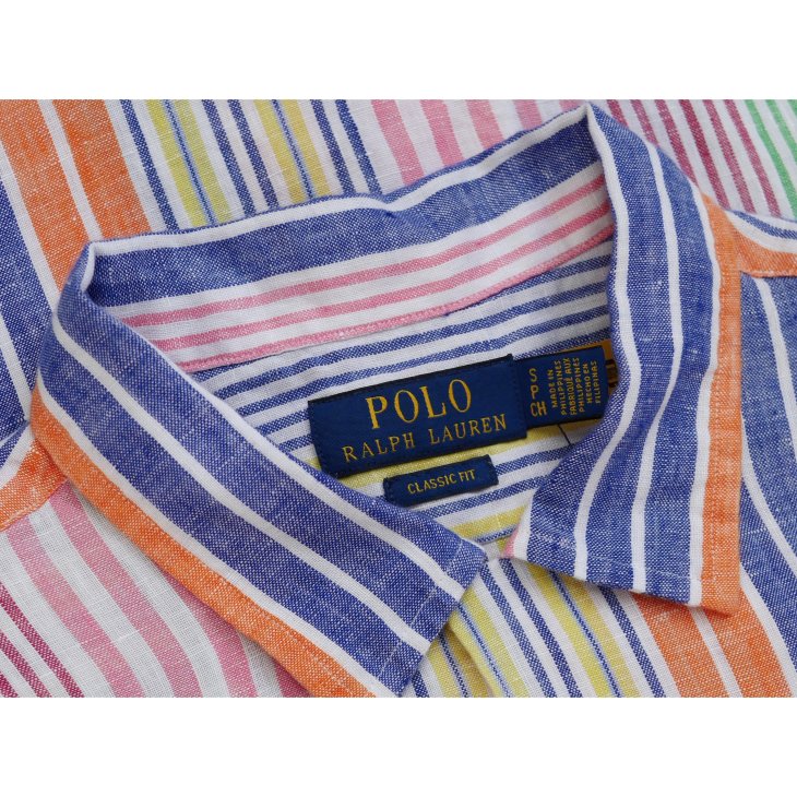 POLO RALPH LAUREN CLASSIC FIT PRINT LINEN CAMP SHIRT