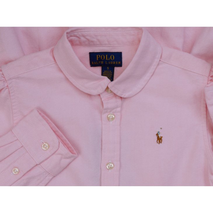 POLO RALPH LAUREN KIDS COTTON OXFORD SHIRTDRESS
