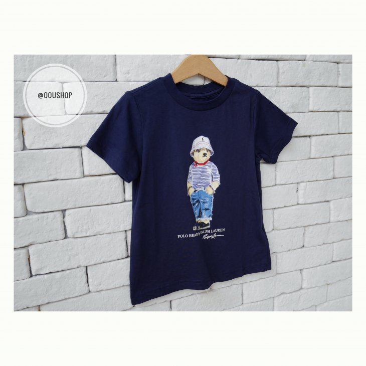POLO RALPH LAUREN POLO BEAR COTTON KIDS TEE