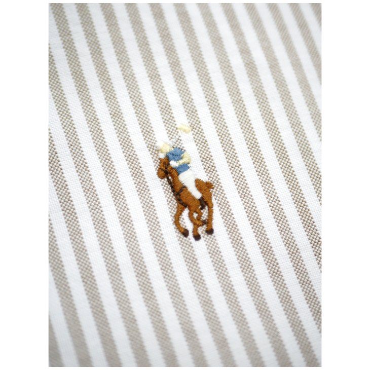 POLO RALPH LAUREN CUSTOM FIT STRIPED OXFORD SHIRT