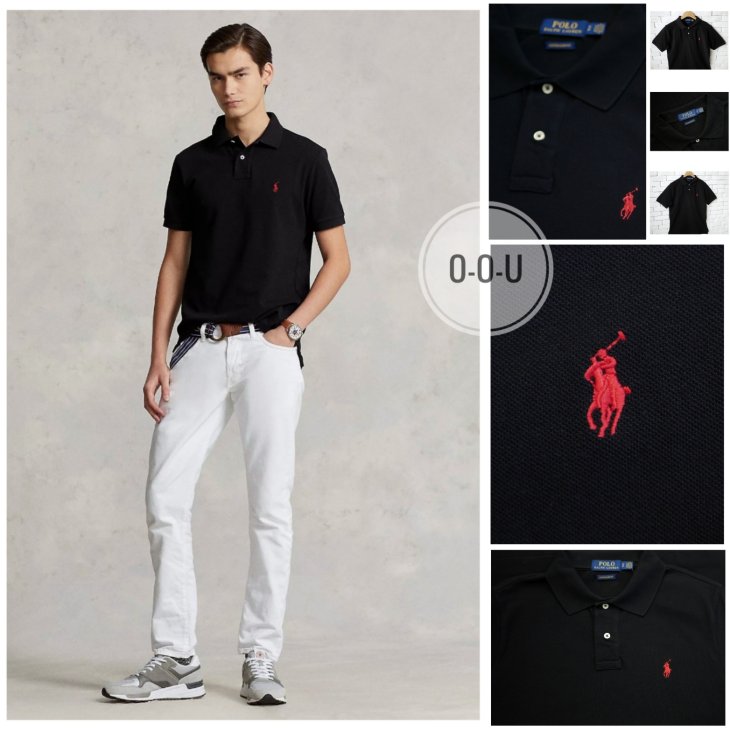 POLO RALPH LAUREN CUSTOM SLIM FIT POLO SHIRT