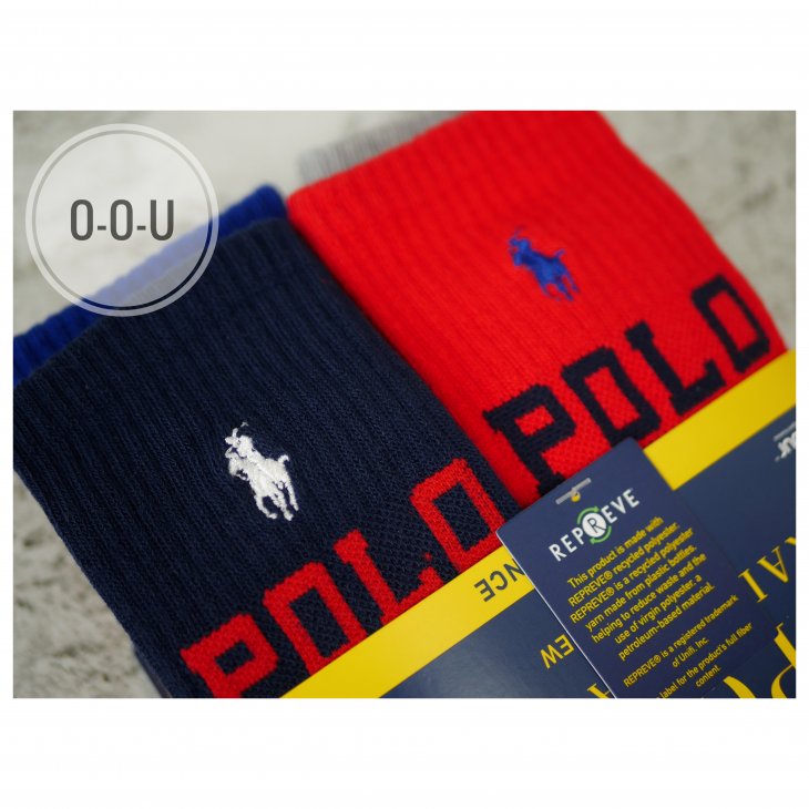 POLO RALPH LAUREN LOGO CREW SOCK 6-PACK