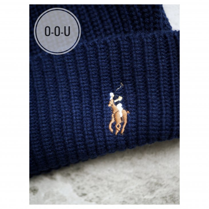 POLO RALPH LAUREN RIB-KNIT HAT