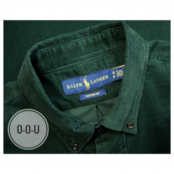 POLO RALPH LAUREN CUSTOM FIT POLO BEAR CORDUROY SHIRT