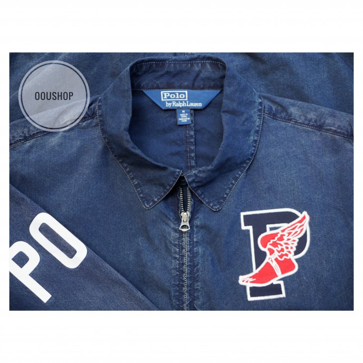 POLO RALPH LAUREN INDIGO STADIUM DENIM JACKET