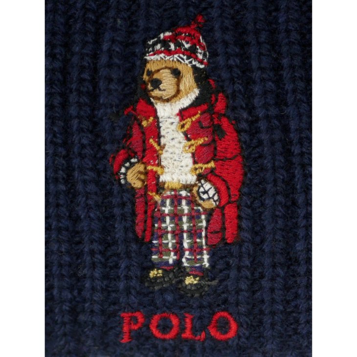 POLO RALPH LAUREN POLO BEAR RIB-KNIT BEANIE