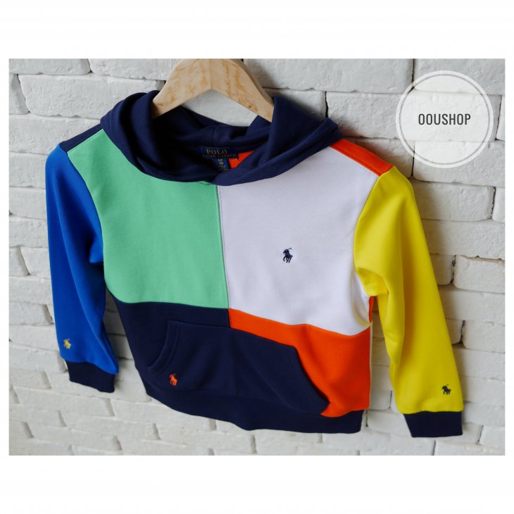 POLO RALPH LAUREN COLOR-BLOCKED BOYS HOODIE