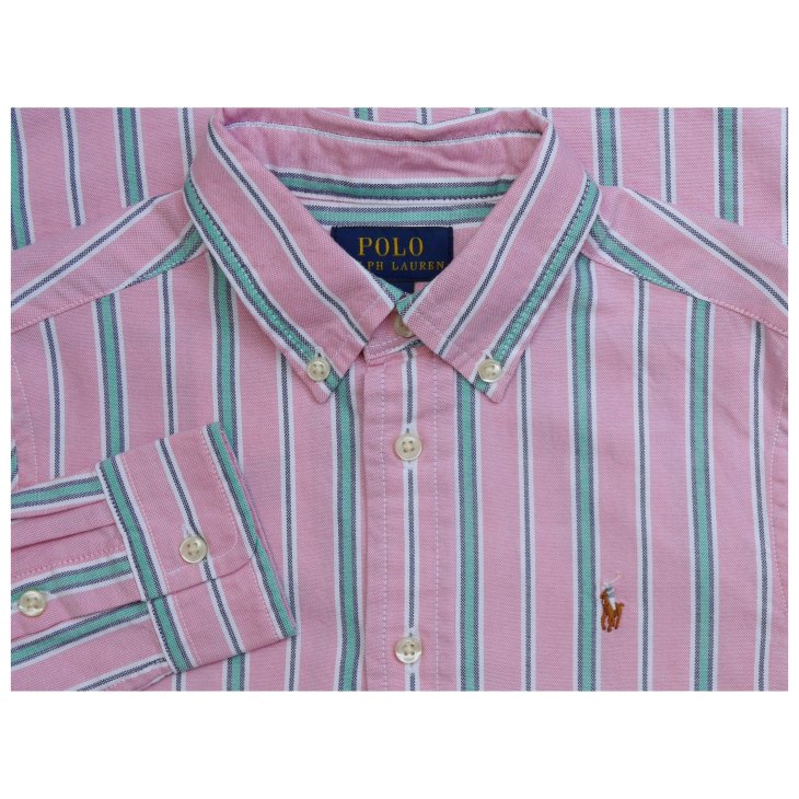 POLO RALPH LAUREN KIDS STRIPED OXFORD SHIRT