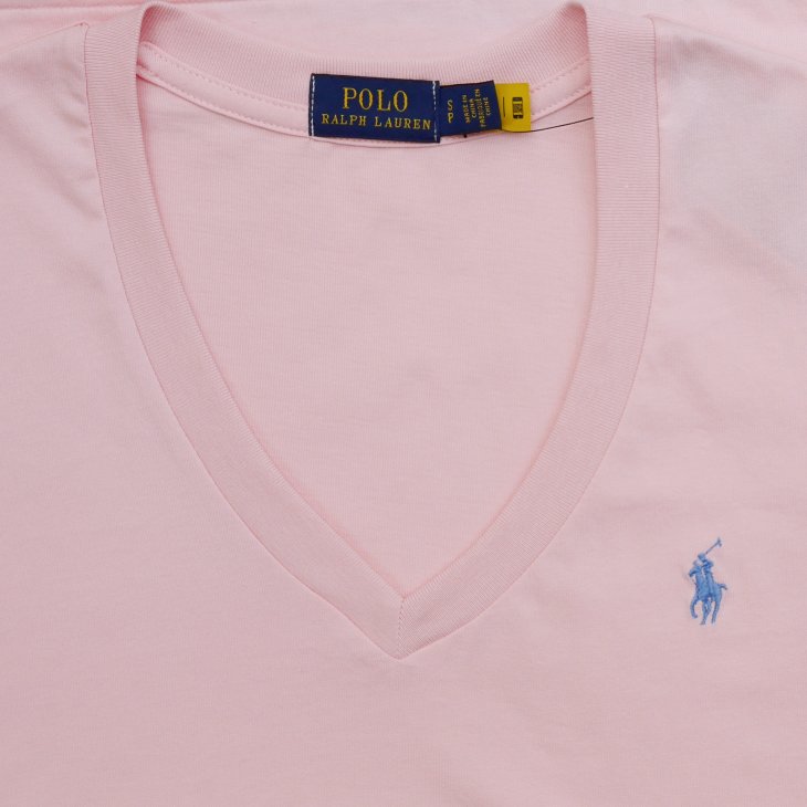 POLO RALPH LAUREN WOMEN COTTON JERSEY V-NECK TEE
