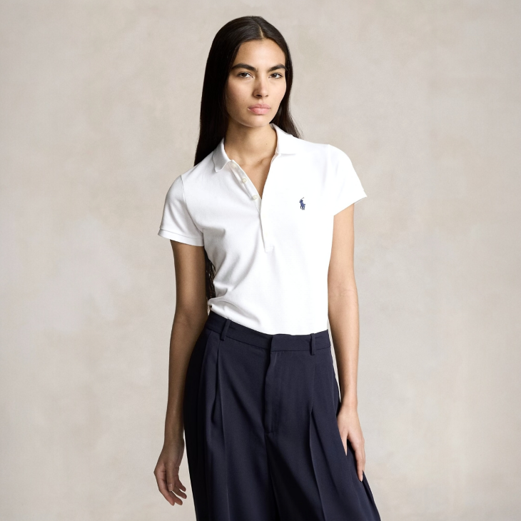 POLO RALPH LAUREN WOMEN SLIM FIT STRETCH POLO SHIRT