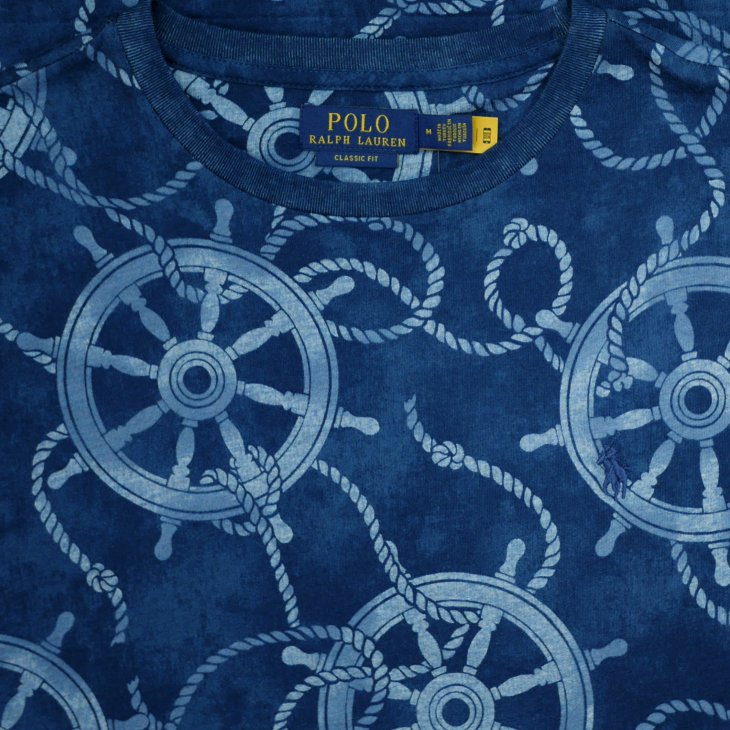 POLO RALPH LAUREN CLASSIC FIT NAUTICAL JERSEY T-SHIRT