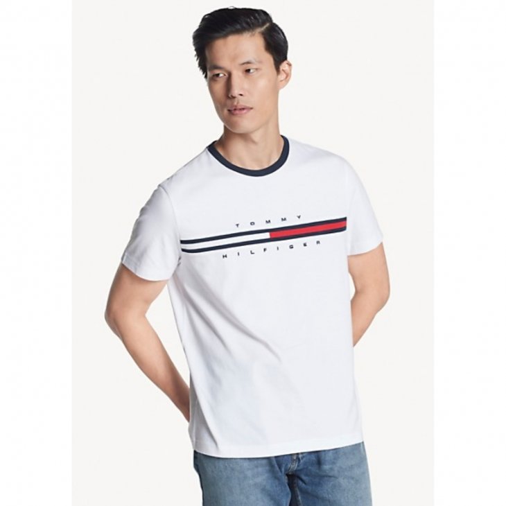 TOMMY HILFIGER ESSENTIAL FLAG LOGO T-SHIRT
