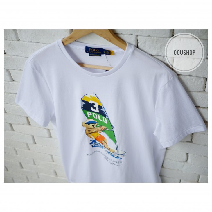 POLO RALPH LAUREN CUSTOM SLIM FIT POLO BEAR T-SHIRT