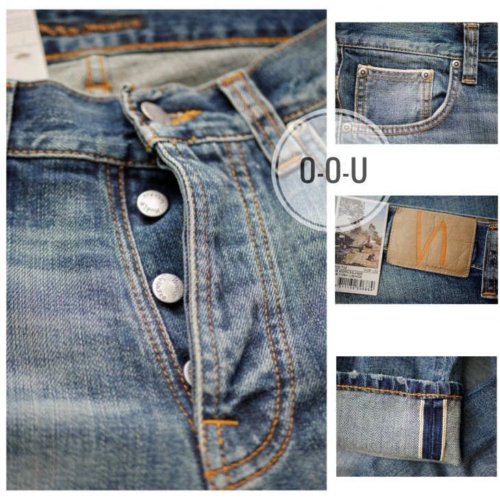 NUDIE JEANS GRIM TIM FREE WORN SELVAGE