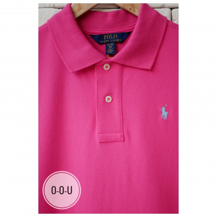 POLO RALPH LAUREN GIRLS COTTON MESH POLO DRESS