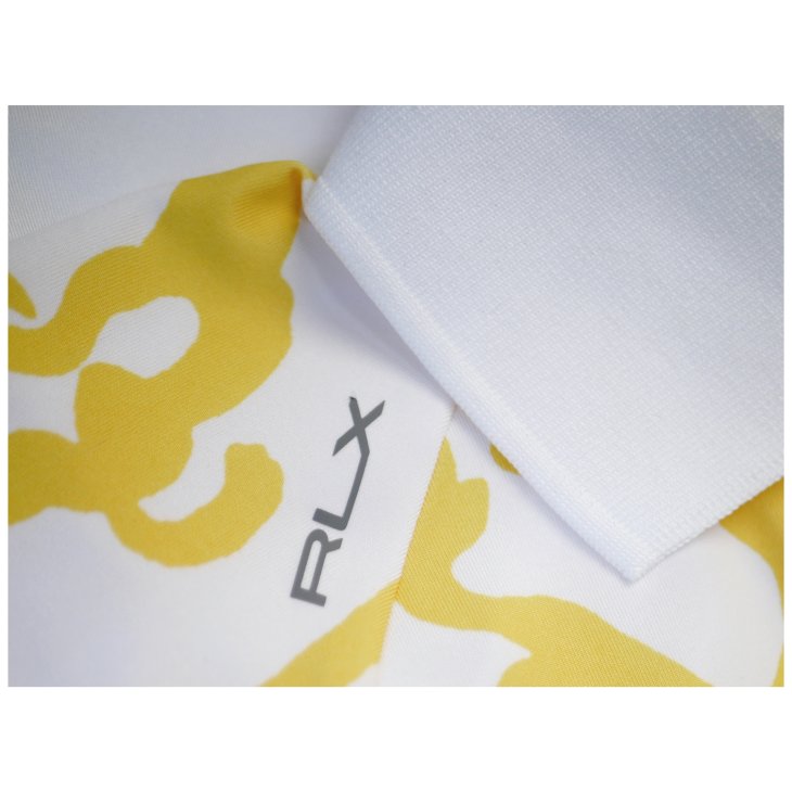 POLO RALPH LAUREN RLX TAILORED FIT FLORAL JERSEY POLO SHIRT