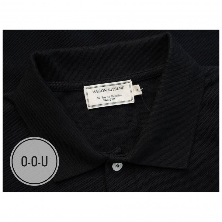 MAISON KITSUNE TRICOLOR FOX PATCH CLASSIC POLO