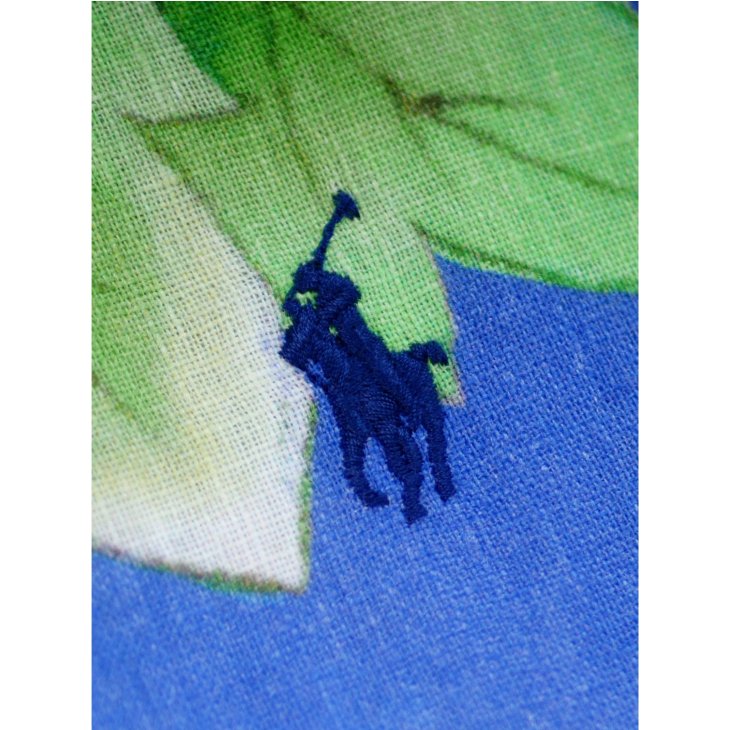 POLO RALPH LAUREN CUSTOM FIT FLORAL PRINT LINEN SHIRT