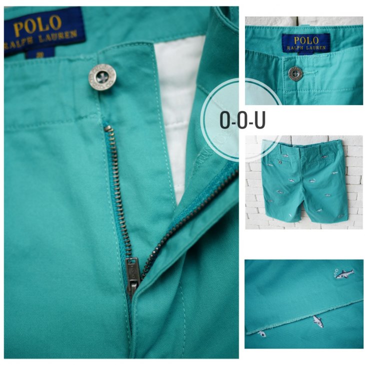 POLO RALPH LAUREN BOYS SHARK STRETCH CHINO SHORT