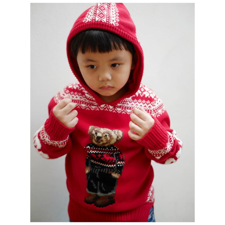POLO RALPH LAUREN KIDS POLO BEAR HOODIE