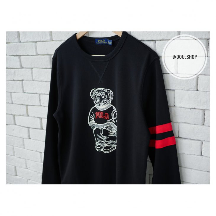 POLO RALPH LAUREN POLO BEAR COTTON SWEATSHIRT