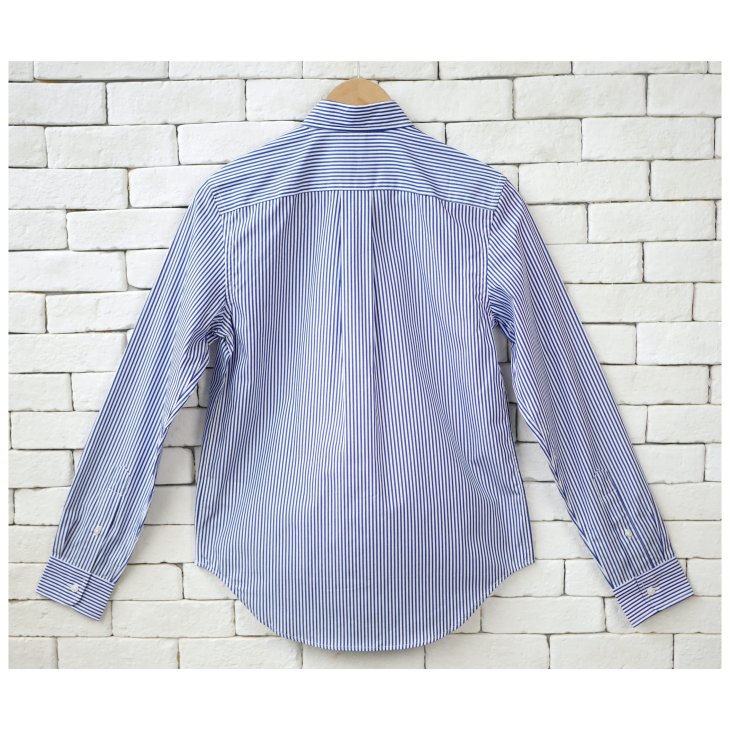 POLO RALPH LAUREN WOMEN SLIM FIT STRIPED COTTON SHIRT