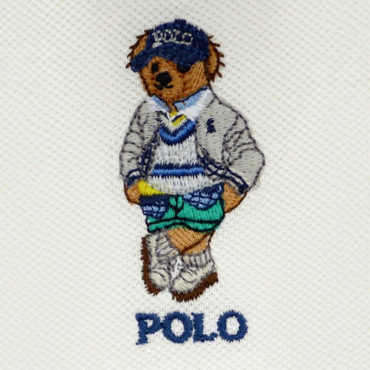 POLO RALPH LAUREN BOYS POLO BEAR COTTON MESH POLO SHIRT