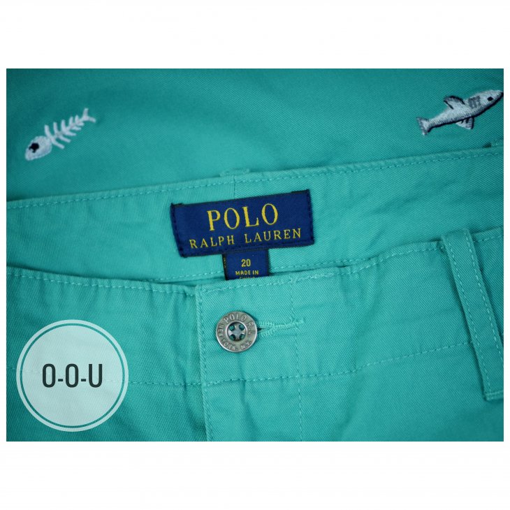 POLO RALPH LAUREN BOYS SHARK STRETCH CHINO SHORT