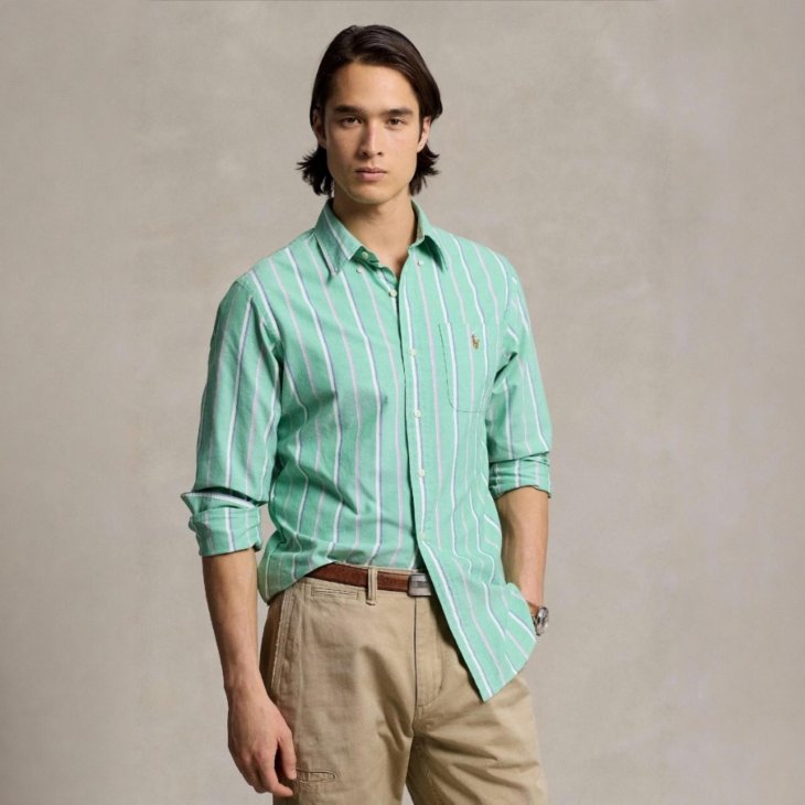 POLO RALPH LAUREN CLASSIC FIT STRIPED OXFORD SHIRT