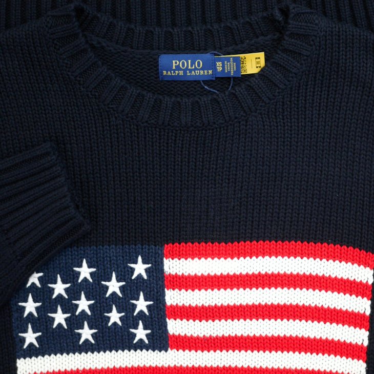 POLO RALPH LAUREN THE ICONIC FLAG SWEATER