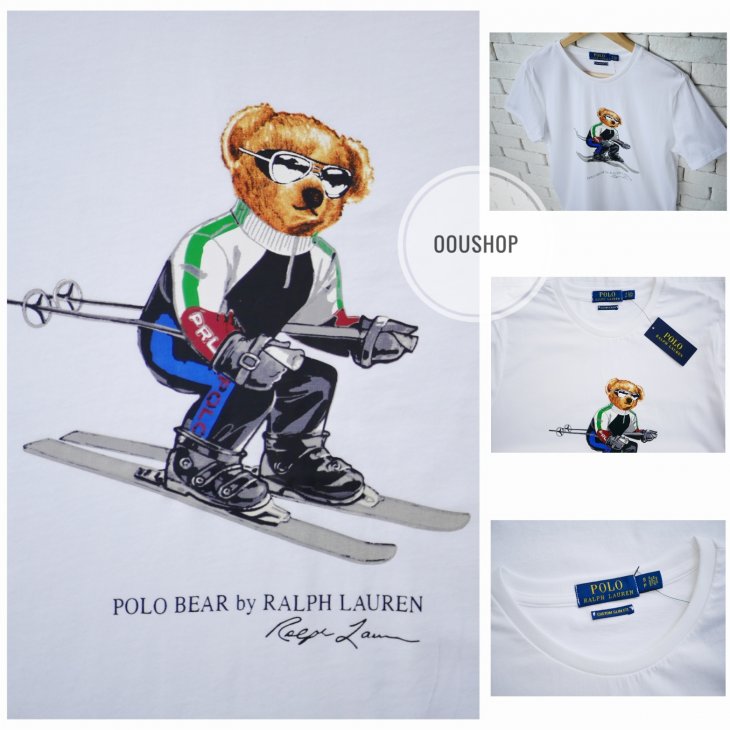 POLO RALPH LAUREN CUSTOM SLIM FIT SKI BEAR T-SHIRT