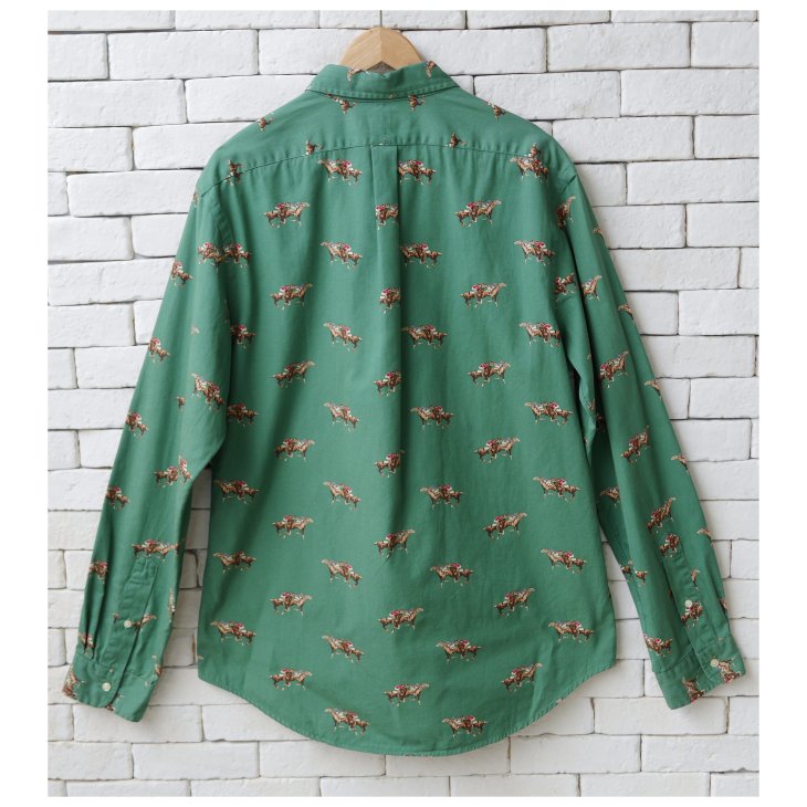 POLO RALPH LAUREN SLIM FIT EQUESTRIAN PRINT TWILL SHIRT