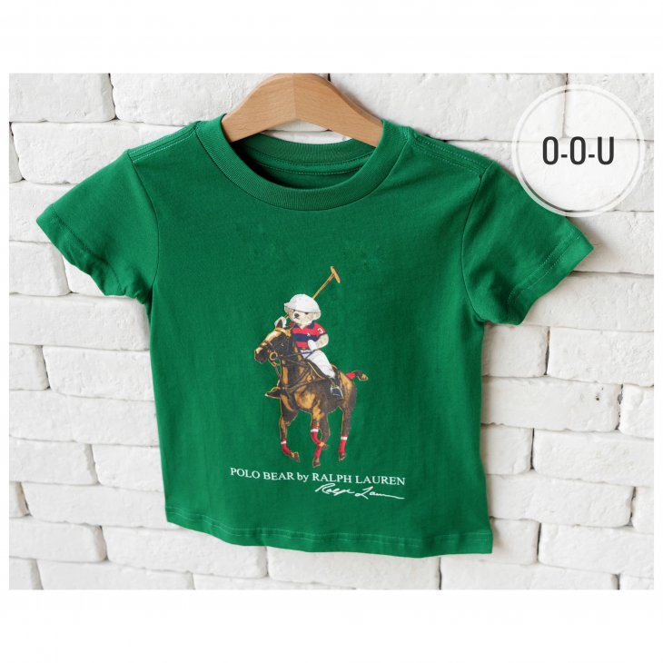 POLO RALPH LAUREN KIDS POLO BEAR & BIG PONY COTTON T-SHIRT