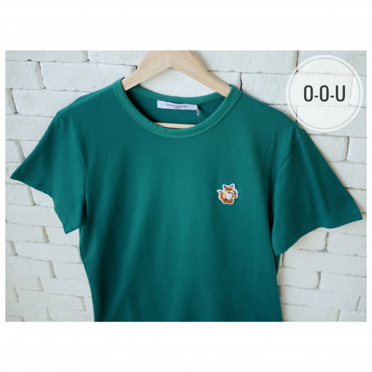 MAISON KITSUNÉ ALL RIGHT FOX PATCH CLASSIC TEE-SHIRT
