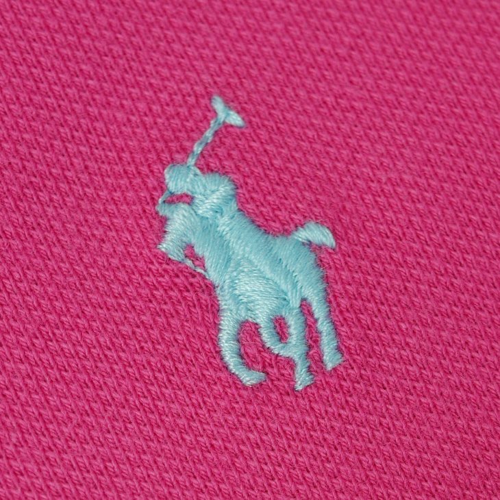 POLO RALPH LAUREN GIRLS COTTON MESH POLO DRESS