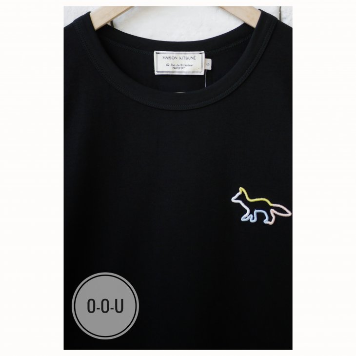 MAISON KITSUNÉ RAINBOW PROFILE FOX T-SHIRT