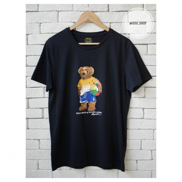 POLO RALPH LAUREN BEACH BALL BEAR COTTON T-SHIRT
