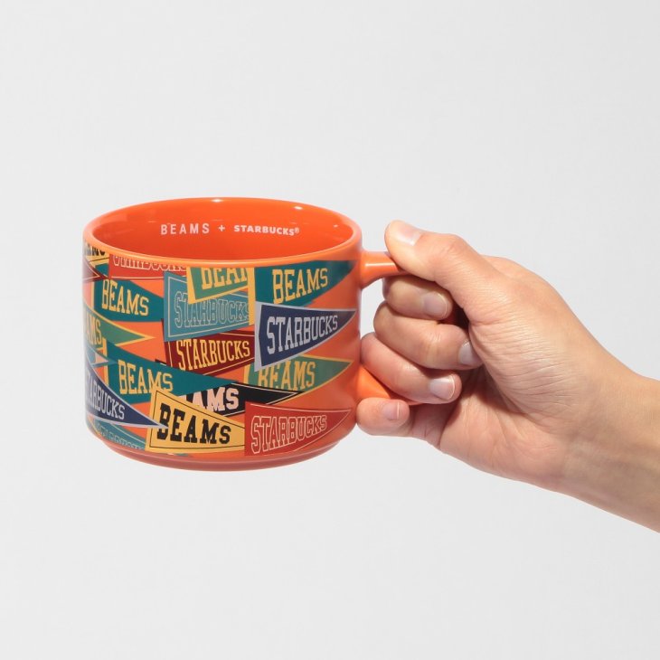 BEAMS x Starbucks Recycled Ceramic Mug Pennant Design [355ml]