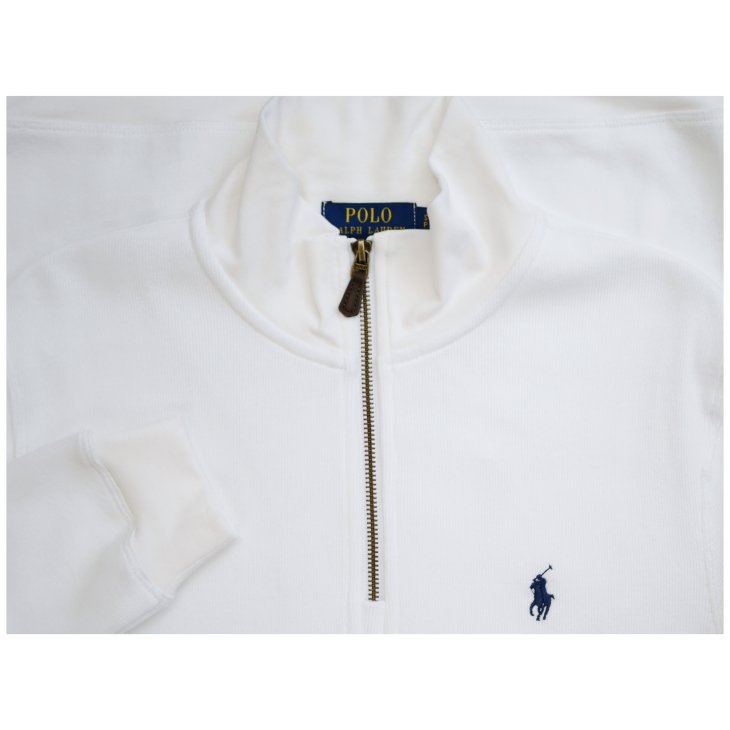 POLO RALPH LAUREN COTTON QUARTER-ZIP SWEATER