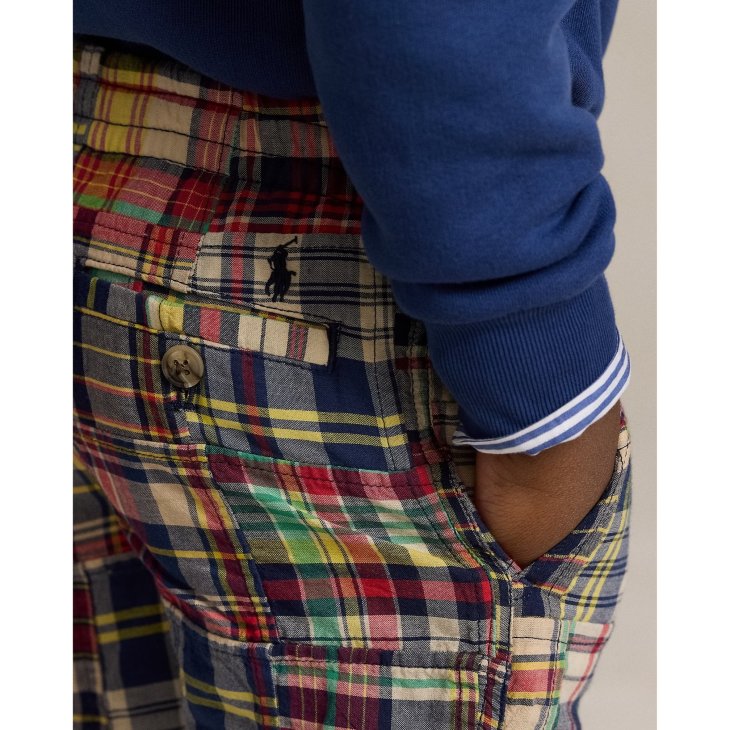 POLO RALPH LAUREN KIDS POLO PREPSTER COTTON MADRAS SHORT