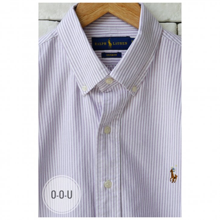 POLO RALPH LAUREN CUSTOM FIT STRIPED OXFORD SHIRT