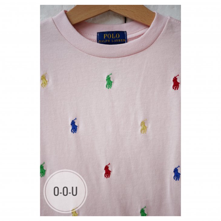 POLO RALPH LAUREN KIDS ALL-OVER POLO PONY T-SHIRT