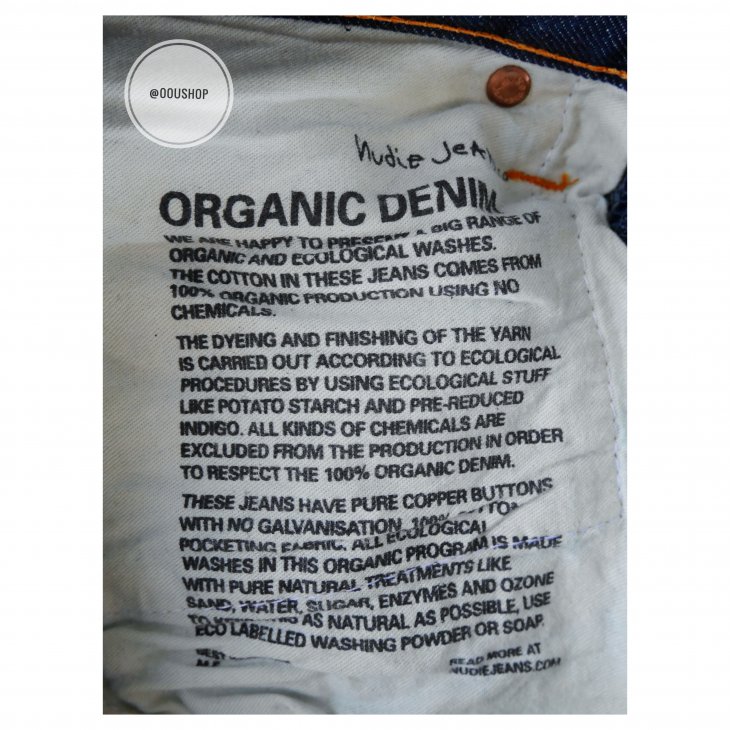 NUDIE JEANS AVERAGE JOE RECYCLE DARK WORN