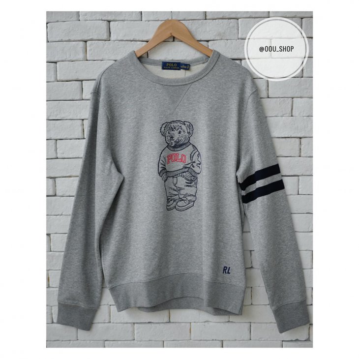 POLO RALPH LAUREN POLO BEAR COTTON SWEATSHIRT